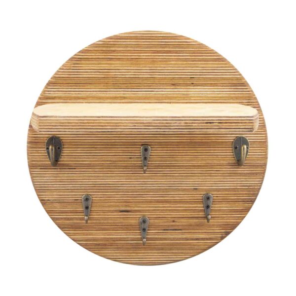 جاکلیدی چوبی دیواری مدل شلف دار